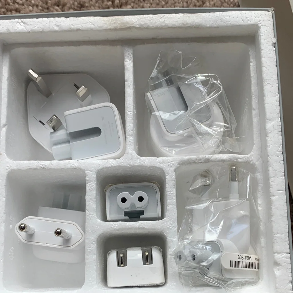 Apple World Travel Adapter Kit - Gray and White